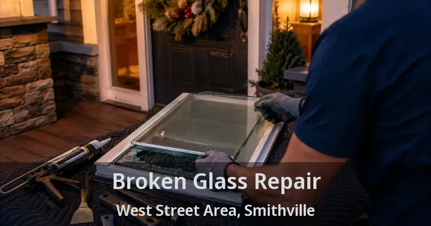 Broken Glass Repair West Street Area, Smithville - ON