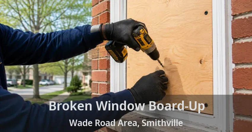 Broken Window Board-Up Wade Road Area, Smithville - ON
