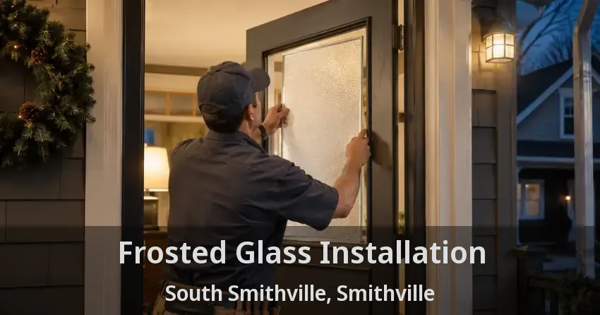 Frosted Glass Installation South Smithville, Smithville - ON